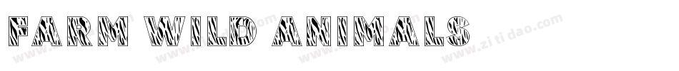 Farm Wild Animals字体转换